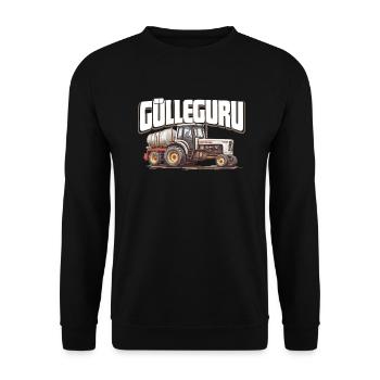 Landwirt Gülle - Unisex Pullover - Schwarz - Vorne - Alina (178cm) & Michal (187cm)