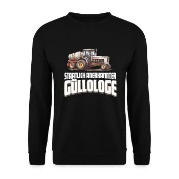 Landwirt Gülle - Unisex Pullover - Schwarz - Vorne - Alina (178cm) & Michal (187cm)