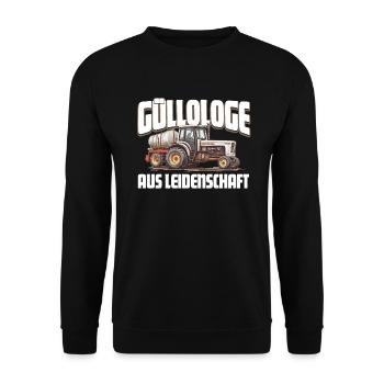 Landwirt Gülle - Unisex Pullover - Schwarz - Vorne - Alina (178cm) & Michal (187cm)