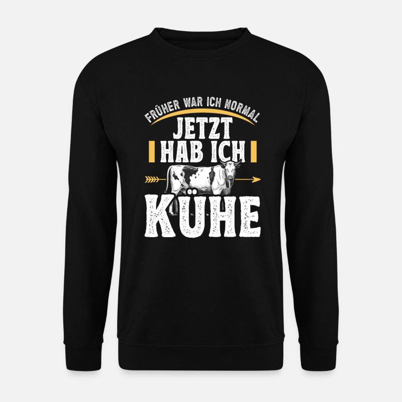 Landwirt Milchbauer Kuhbauer Kuhliebhaber - Unisex Pullover - Schwarz