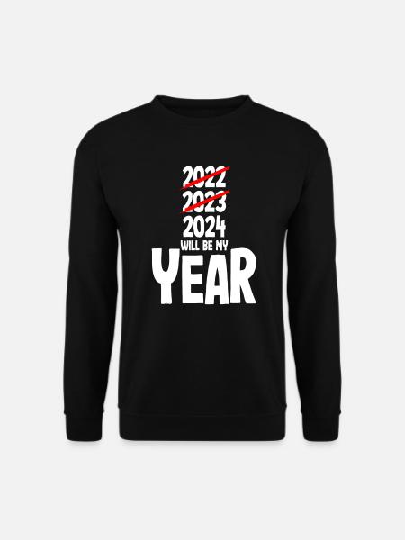 Nytårsaften 2024 bliver mit år - Unisex sweater - sort