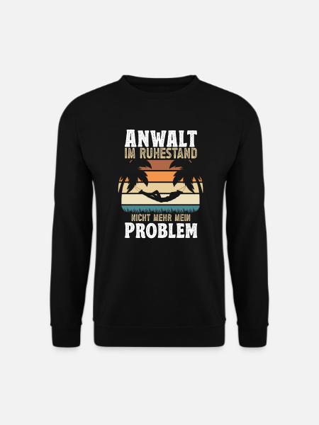 Geschenke Rente 2024 Anwalt Ruhestand - Unisex Pullover - Schwarz