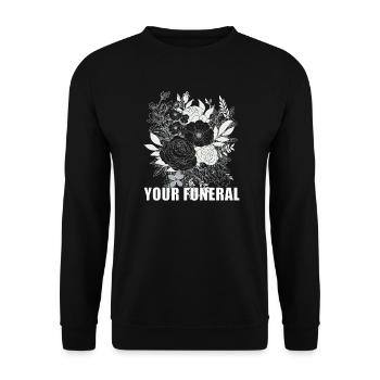 Funeral Black - Unisex Sweatshirt - black - Front - Alina (178cm) & Michal (187cm)
