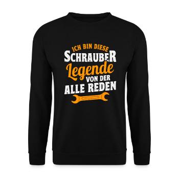 Mécanicien automobile, mécatronicien, mécanicien automobile - Sweat-shirt Unisexe - noir - Devant - Alina (178cm) & Michal (187cm)