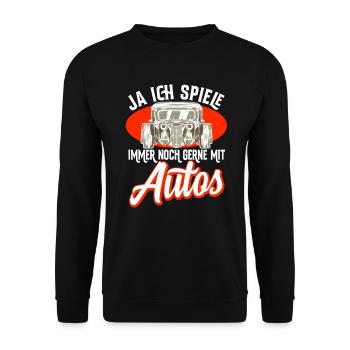 Mécanicien automobile Mécanicien avec qui je joue encore - Sweat-shirt Unisexe - noir - Devant - Alina (178cm) & Michal (187cm)