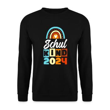 Inscription à l’école Enfant scolarisé 2024 Jeunes filles - Sweat-shirt Unisexe - noir - Devant - Alina (178cm) & Michal (187cm)