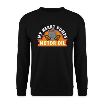 Auto Mechaniker Kfz Mechatroniker Schrauber - Unisex Pullover - Schwarz - Vorne - Alina (178cm) & Michal (187cm)