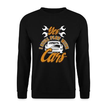 Mécanicien automobile Mécatronicien automobile Mécanicien - Sweat-shirt Unisexe - noir - Devant - Alina (178cm) & Michal (187cm)