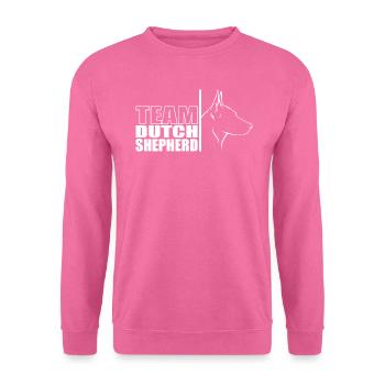 TEAM Berger Hollandais Chien Chien Wilsigns - Sweat-shirt Unisexe - rose - Devant
