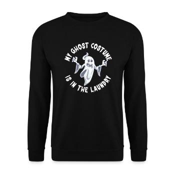 My Ghost Costume Is In The Laundry Funny - Unisex Sweatshirt - black - Front - Alina (178cm) & Michal (187cm)