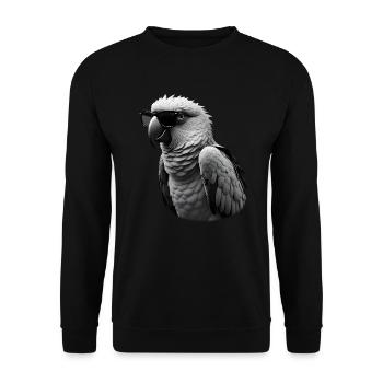 Lunettes de soleil Parrot Motif Animal Porte-perroquet - Sweat-shirt Unisexe - noir - Devant - Alina (178cm) & Michal (187cm)