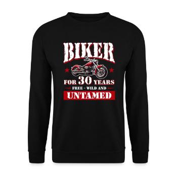 30 Anniversaire 1995 Moto Moto - Sweat-shirt Unisexe - noir - Devant - Alina (178cm) & Michal (187cm)