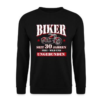 30 Anniversaire 1995 Moto Moto - Sweat-shirt Unisexe - noir - Devant - Alina (178cm) & Michal (187cm)