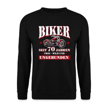 70 Anniversaire 1955 Moto Moto - Sweat-shirt Unisexe - noir - Devant - Alina (178cm) & Michal (187cm)
