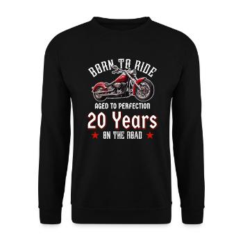 20 Anniversaire 2005 Moto Moto - Sweat-shirt Unisexe - noir - Devant - Alina (178cm) & Michal (187cm)