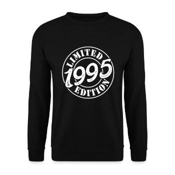 30. Geburtstag 1995 Limited Edition 30 Jahre - Unisex Pullover - Schwarz - Vorne - Alina (178cm) & Michal (187cm)