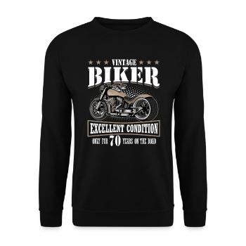 70 Anniversaire 1955 Moto Moto - Sweat-shirt Unisexe - noir - Devant - Alina (178cm) & Michal (187cm)