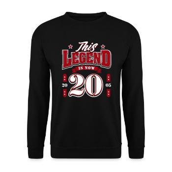 20th Anniversary 2005 Legend 20 Years - Unisex Sweatshirt - black - Front - Alina (178cm) & Michal (187cm)