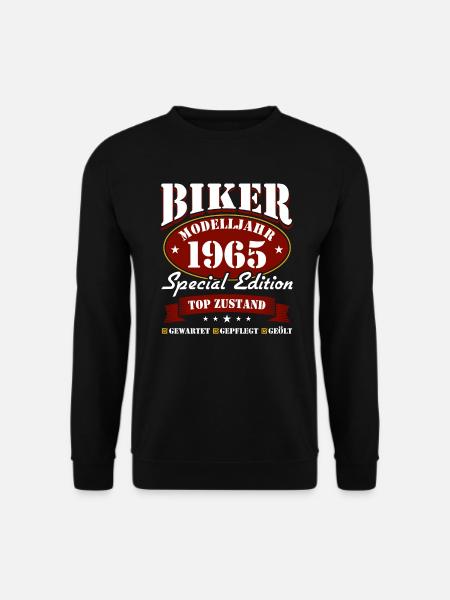 60e anniversaire 1965 Moto Motard - Sweat-shirt Unisexe - noir