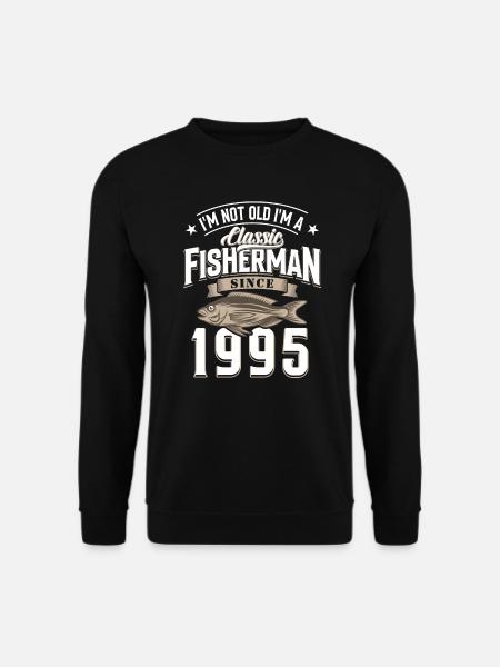 30. Geburtstag 1995 Angler - Unisex Pullover - Schwarz