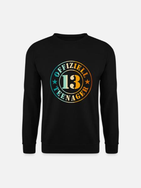 13. Geburtstag Offiziell Teenager 13 Jahre Junge - Unisex Pullover - Schwarz