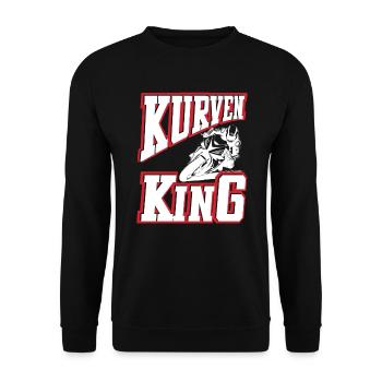 Curves King Biker Design Moto Moto - Sweat-shirt Unisexe - noir - Devant - Alina (178cm) & Michal (187cm)