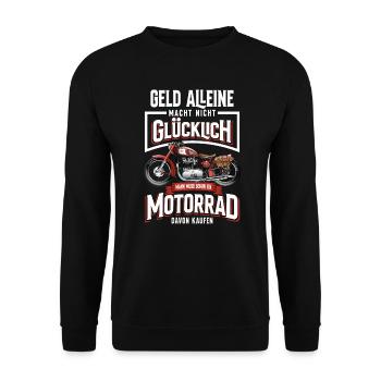 Moto Motard Drôle Motard Cadeaux - Sweat-shirt Unisexe - noir - Devant - Alina (178cm) & Michal (187cm)