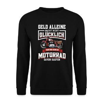 Moto Motard Drôle Motard Cadeaux - Sweat-shirt Unisexe - noir - Devant - Alina (178cm) & Michal (187cm)