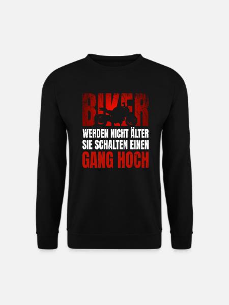 Motorrad Biker lustige Motorradfahrer Geschenke - Unisex Pullover - Schwarz