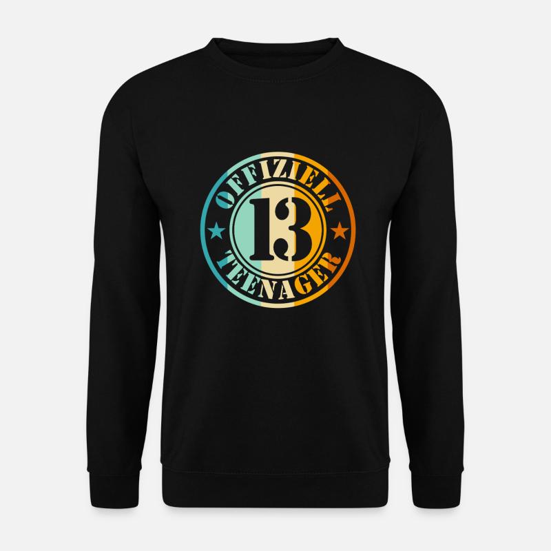 13th Birthday Boy - Unisex Sweatshirt - black