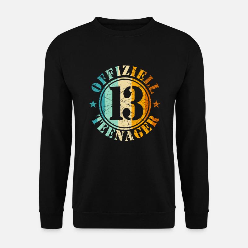 13th Birthday Boy - Unisex Sweatshirt - black