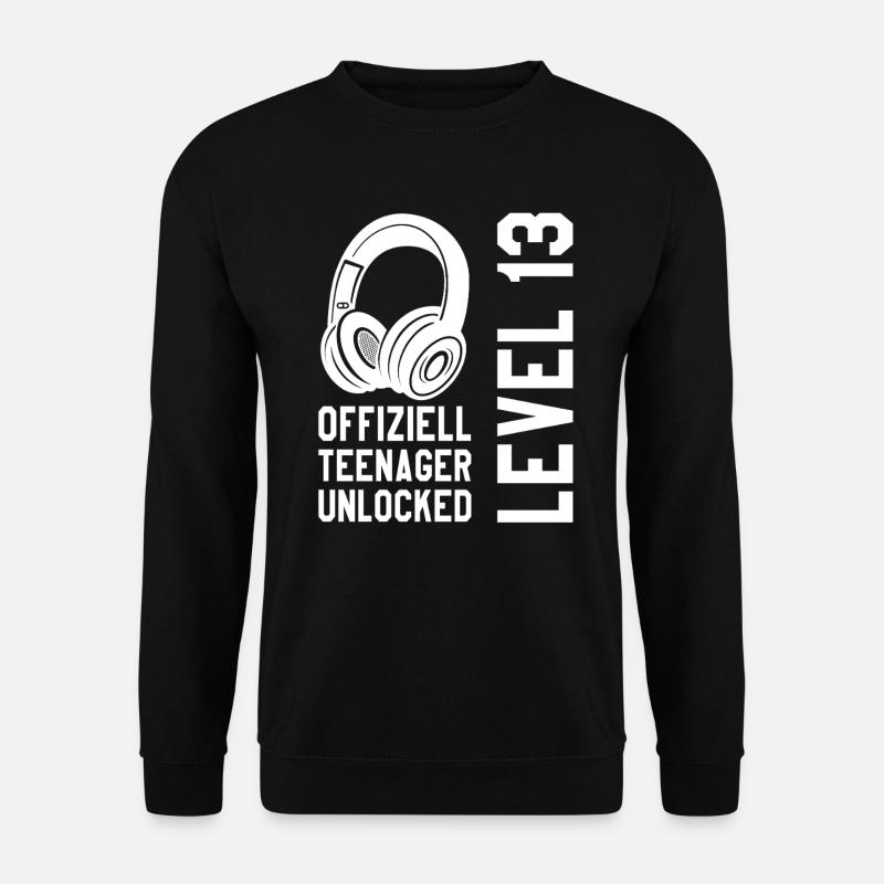 13th Birthday Boy - Unisex Sweatshirt - black