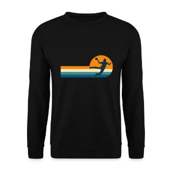Handball handball handball player - Unisex Sweatshirt - black - Front - Alina (178cm) & Michal (187cm)