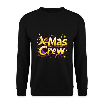 Noël de l’équipage de Noël - Sweat-shirt Unisexe - noir - Devant - Alina (178cm) & Michal (187cm)