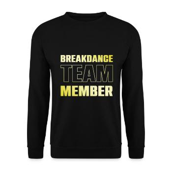 Équipe de breakdance - Sweat-shirt Unisexe - noir - Devant - Alina (178cm) & Michal (187cm)