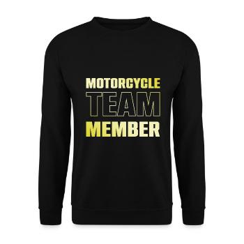 Motorcycle Team - Unisex Sweatshirt - black - Front - Alina (178cm) & Michal (187cm)