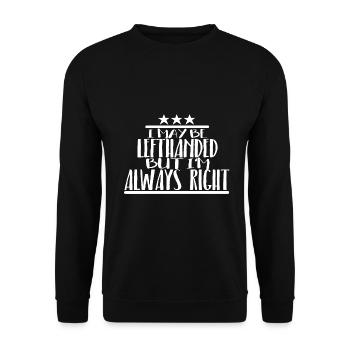 Southpaw - Unisex Sweatshirt - black - Front - Alina (178cm) & Michal (187cm)