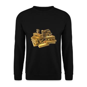 lingots - Sweat-shirt Unisexe - noir - Devant - Alina (178cm) & Michal (187cm)