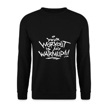 Workout - Unisex Pullover - Schwarz - Vorne - Alina (178cm) & Michal (187cm)