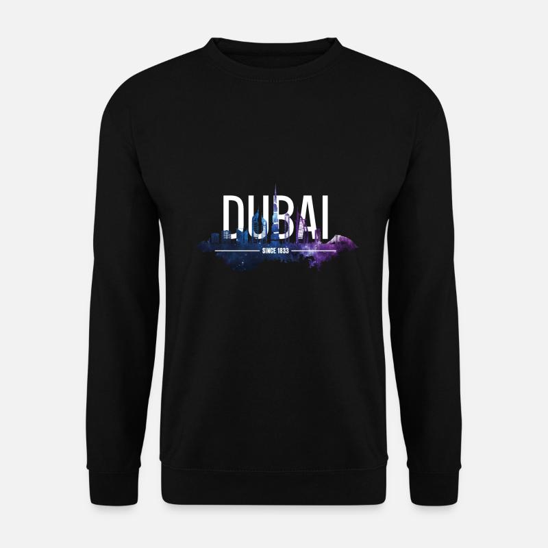 DUBAI SKYLINE KHALIFA - Unisex Sweatshirt - black