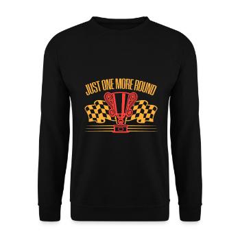 Juste un cadeau supplémentaire de course de dragsters de voiture de voiture de circuit rond - Sweat-shirt Unisexe - noir - Devant - Alina (178cm) & Michal (187cm)