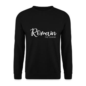 Roman die Legende Römisches T-Shirt Geschenk - Unisex Pullover - Schwarz - Vorne - Alina (178cm) & Michal (187cm)