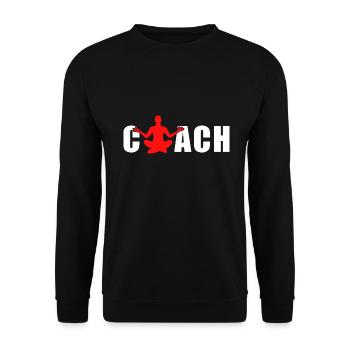 Yoga Coach - Unisex Sweatshirt - black - Front - Alina (178cm) & Michal (187cm)