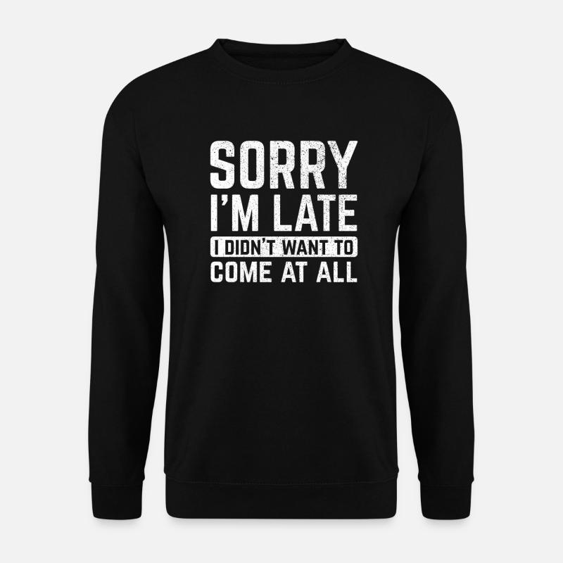 excuse - Sweat-shirt Unisexe - noir
