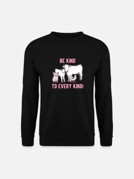 Be nice to animals - Unisex Sweatshirt - black