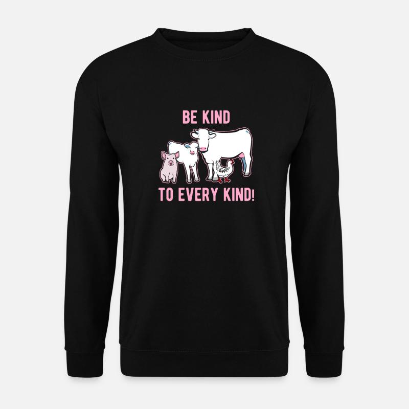 Be nice to animals - Unisex Sweatshirt - black