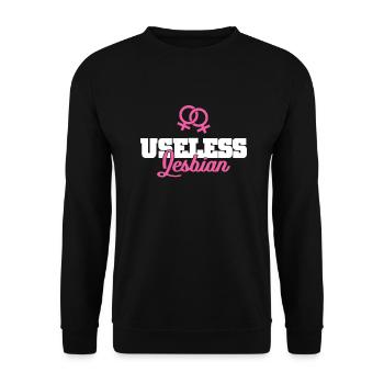 Lesbienne - Sweat-shirt Unisexe - noir - Devant - Alina (178cm) & Michal (187cm)