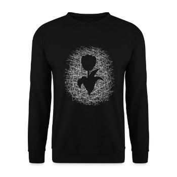 Fleur fleur tulipe - Sweat-shirt Unisexe - noir - Devant - Alina (178cm) & Michal (187cm)