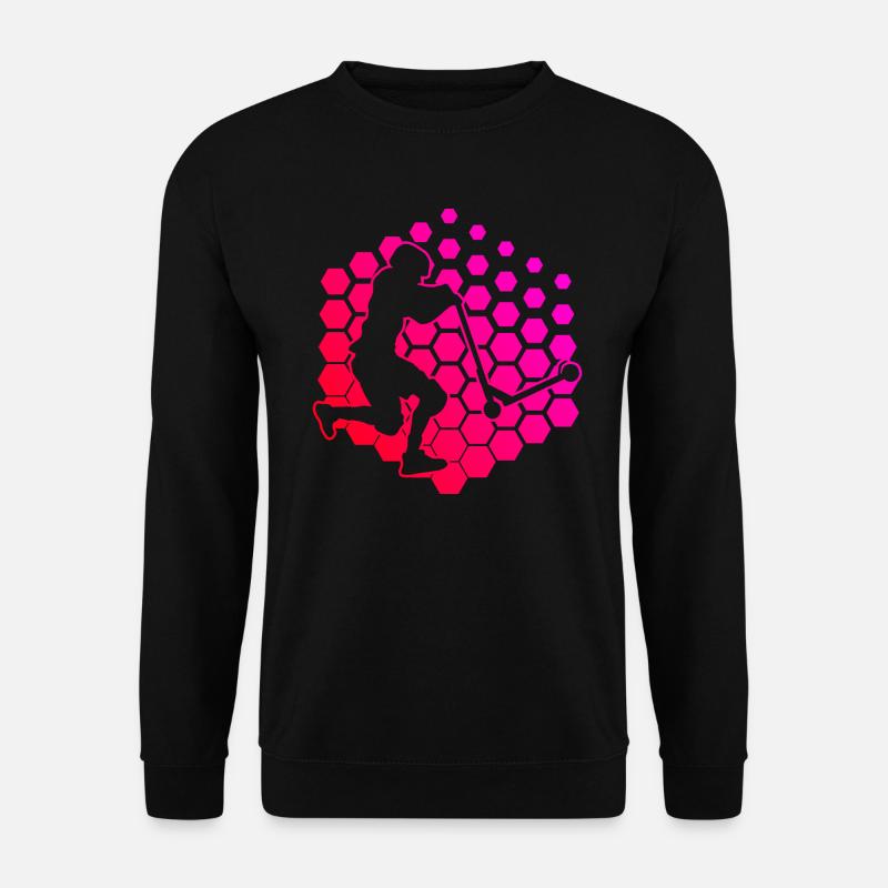 Stuntscooter Stunt Roller Herren Scooter - Unisex Pullover - Schwarz