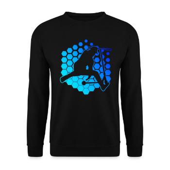 Scooter Stunt Herren Scooter Stunt Scooter - Unisex Pullover - Schwarz - Vorne - Alina (178cm) & Michal (187cm)
